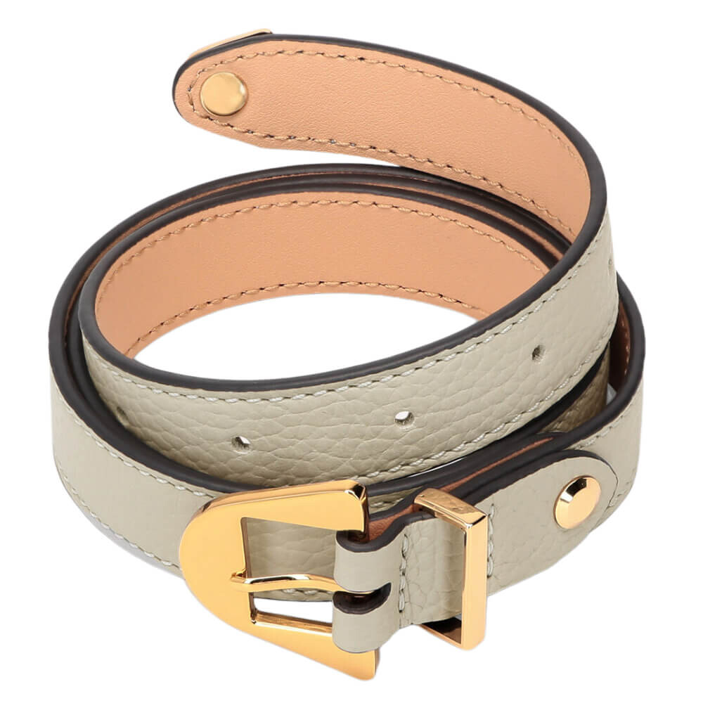 

Ремень Coccinelle Grained Leather Alegoria, светло-серый