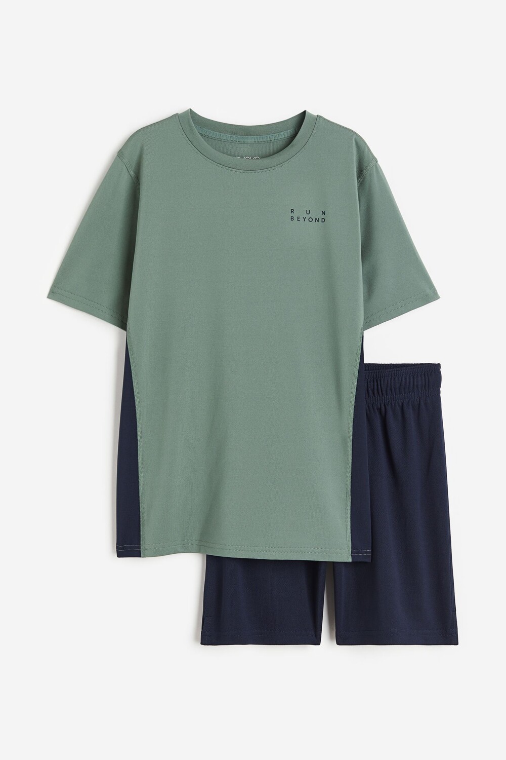 

Спортивный костюм H&M Kids 2-piece DryMove, зеленый/темно-синий
