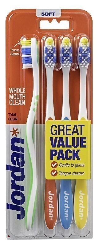 

Jordan Total Clean зубная щетка, 4 шт.