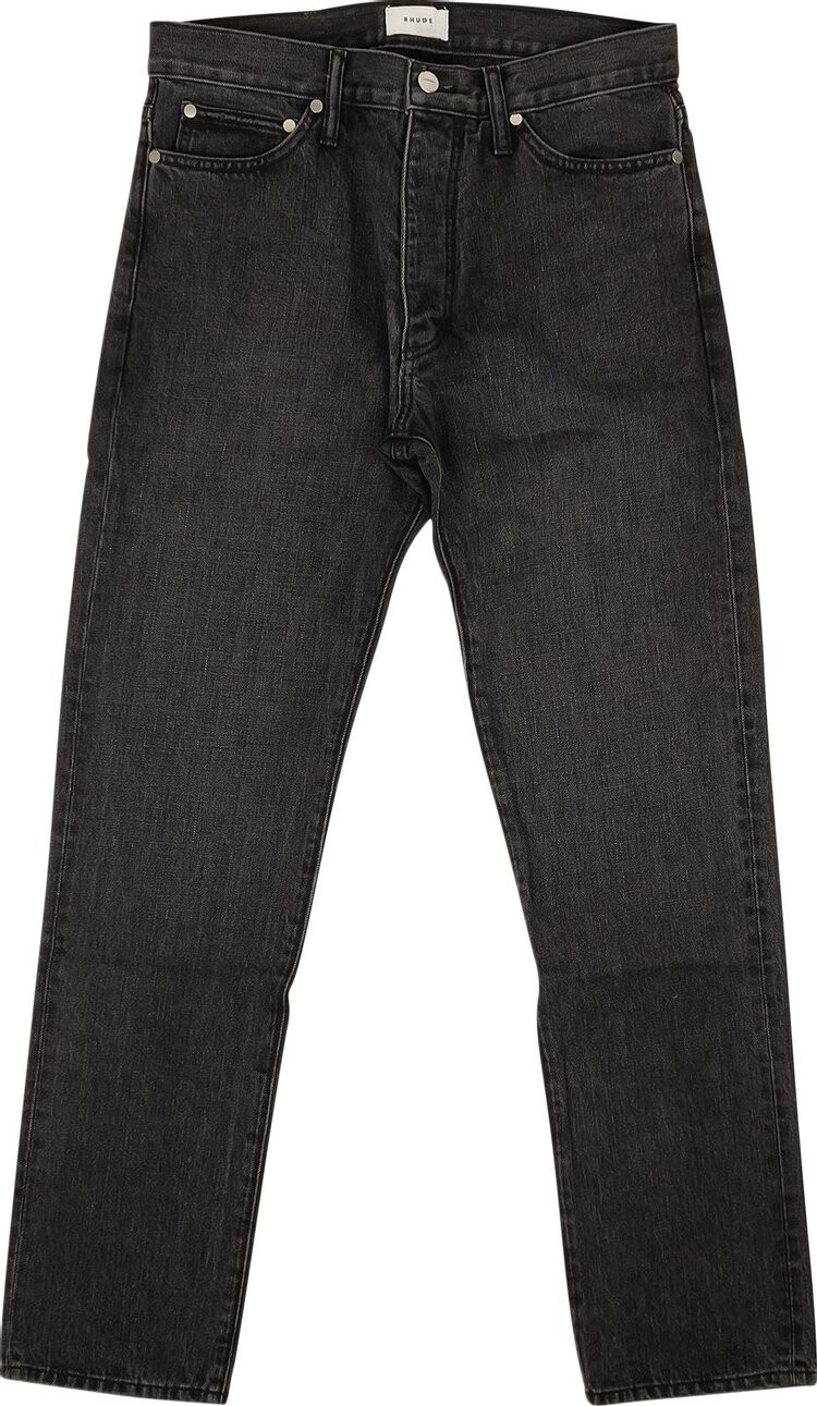

Джинсы Rhude Dark Wash Classic Fit Denim Jeans Black, черный