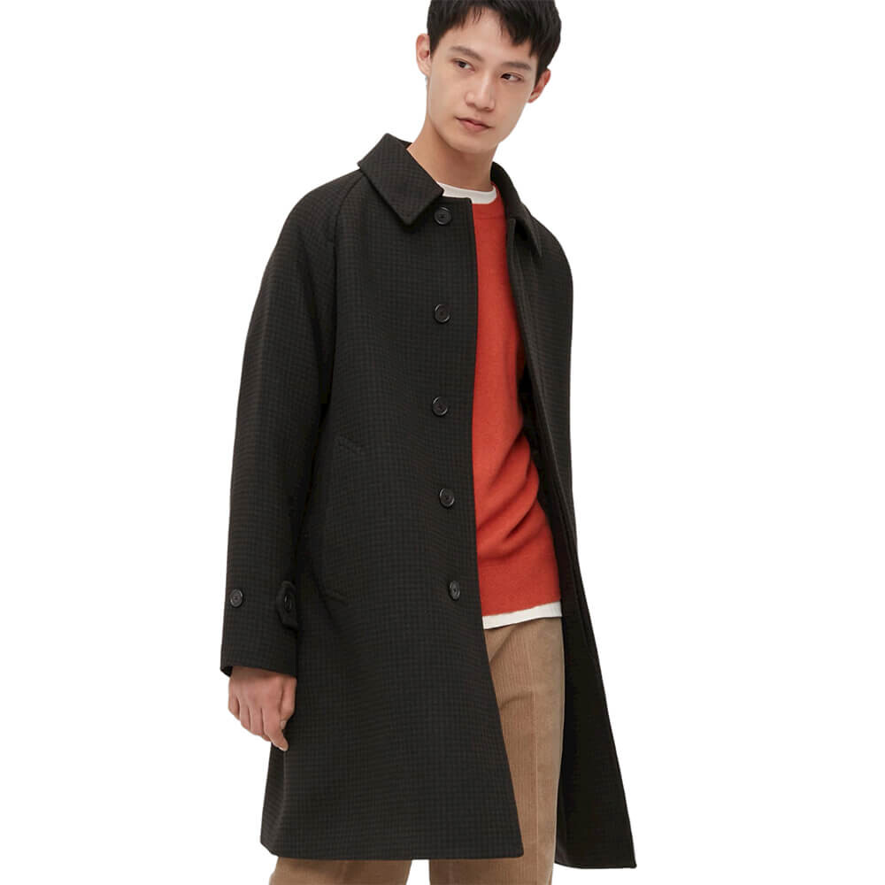 

Пальто Uniqlo Balmacaan, темно-коричневый