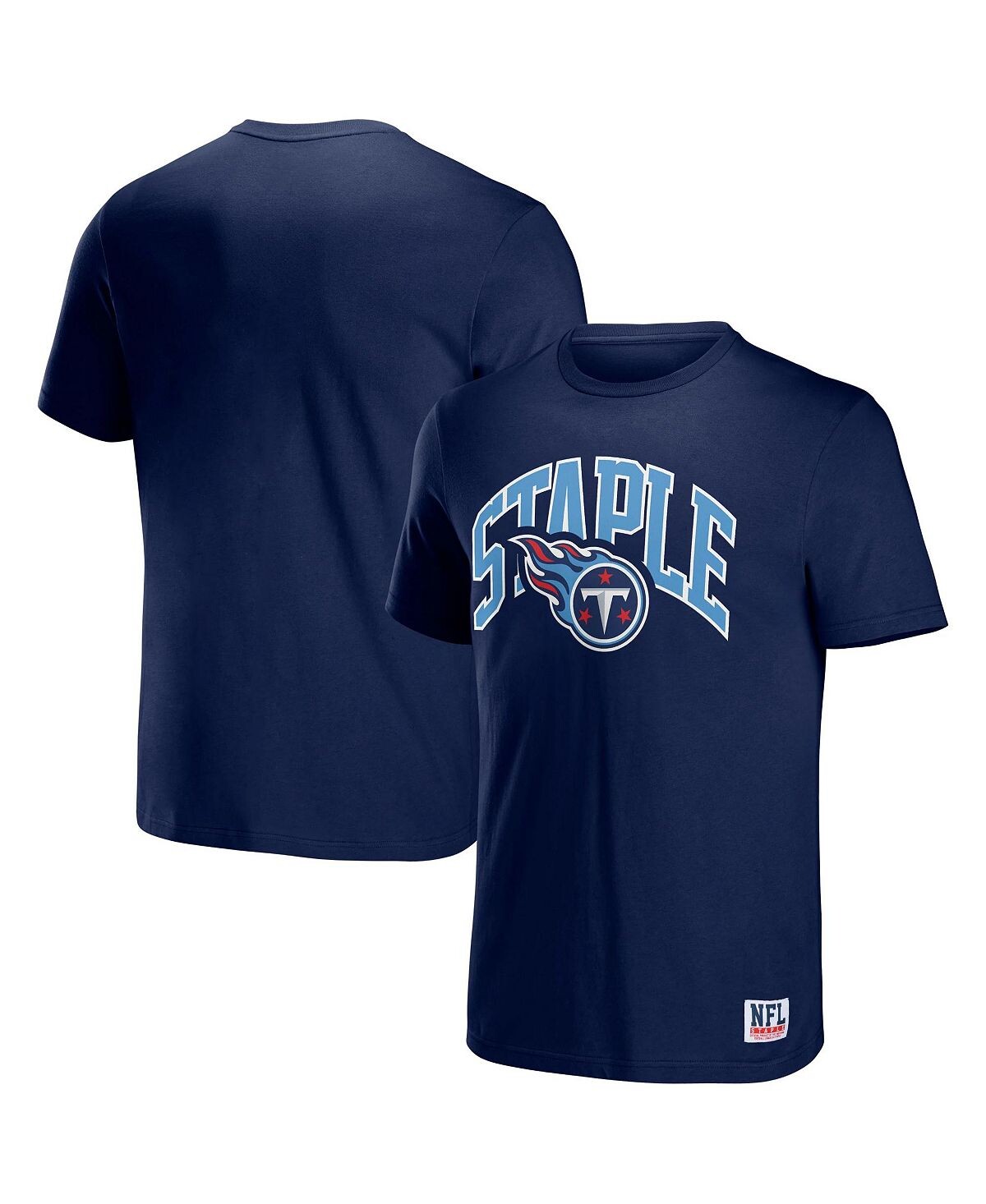 

Мужская футболка с коротким рукавом nfl x staple navy tennessee titans lockup logo NFL Properties, синий