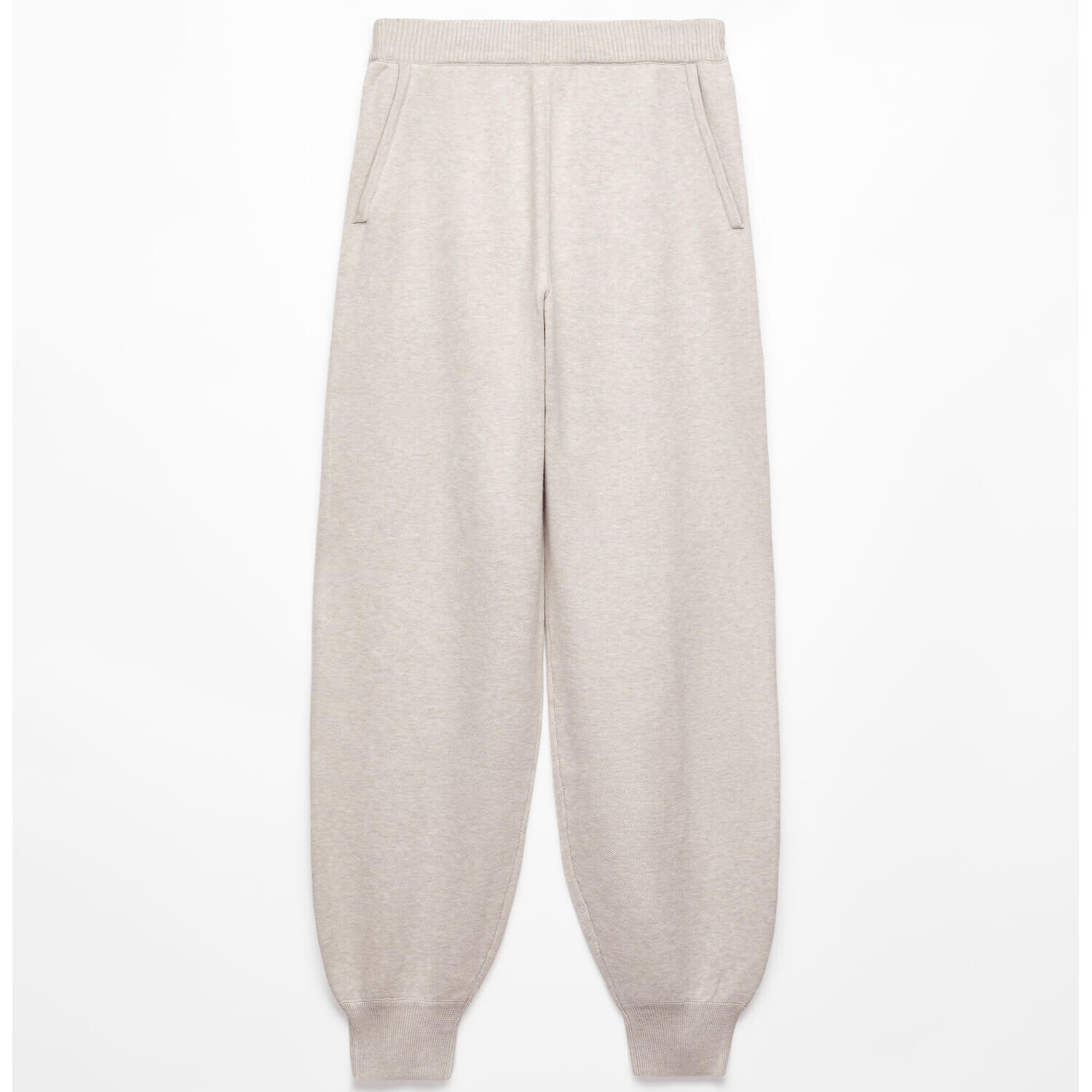 

Брюки-джоггеры Oysho Knit, бежевый