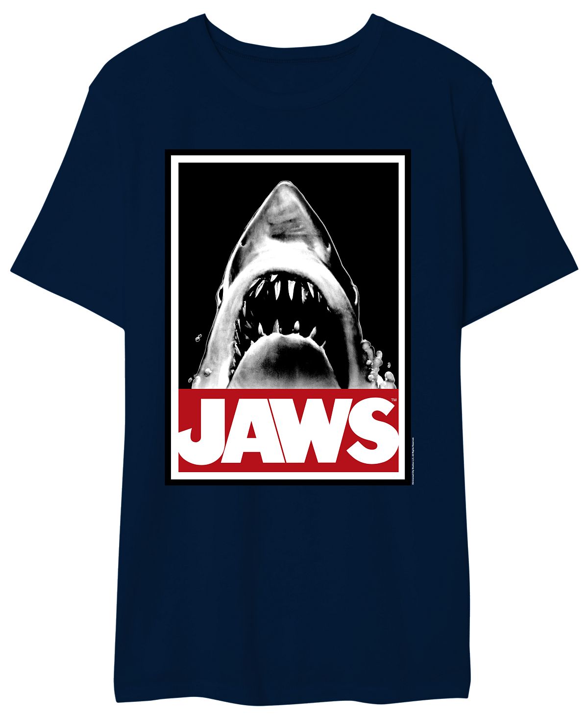 Мужская футболка с рисунком jaws the giant AIRWAVES, синий jaws men