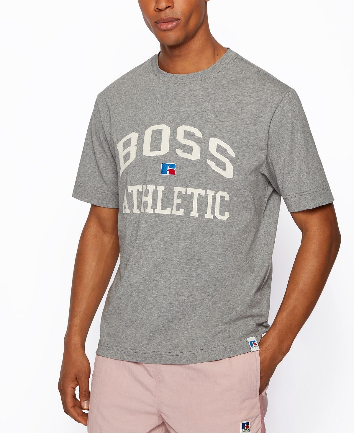 

Футболка унисекс свободного кроя boss x russell athletic Hugo Boss, мульти