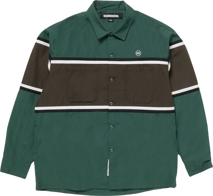 

Рубашка Neighborhood Classic Line Work Shirt 'Green', зеленый