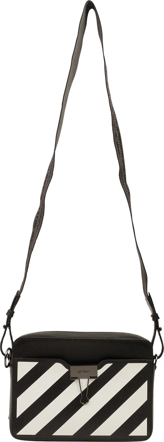 

Сумка Off-White Leather Diag Camera Bag Black, черный