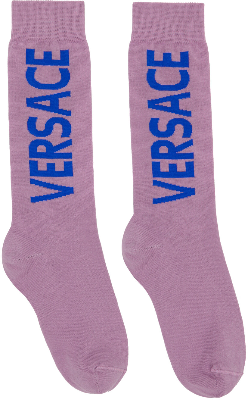 

Пурпурные носки с логотипом Versace