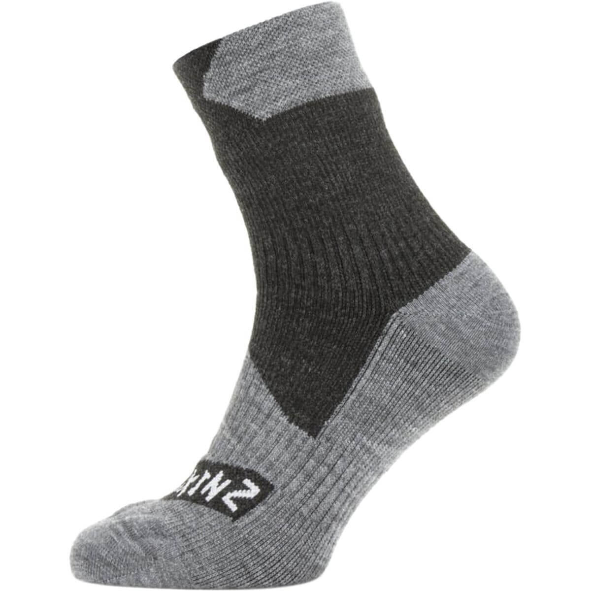 

Носки SealSkinz Walking Ankle Waterproof Merino, серый/черный