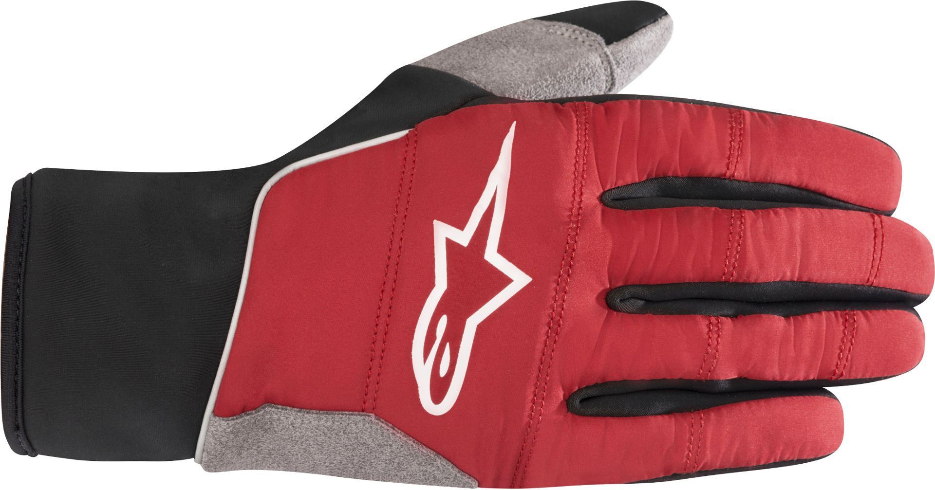 Перчатки Alpinestars Cascade Warm Tech велосипедные, красно-черные - фото