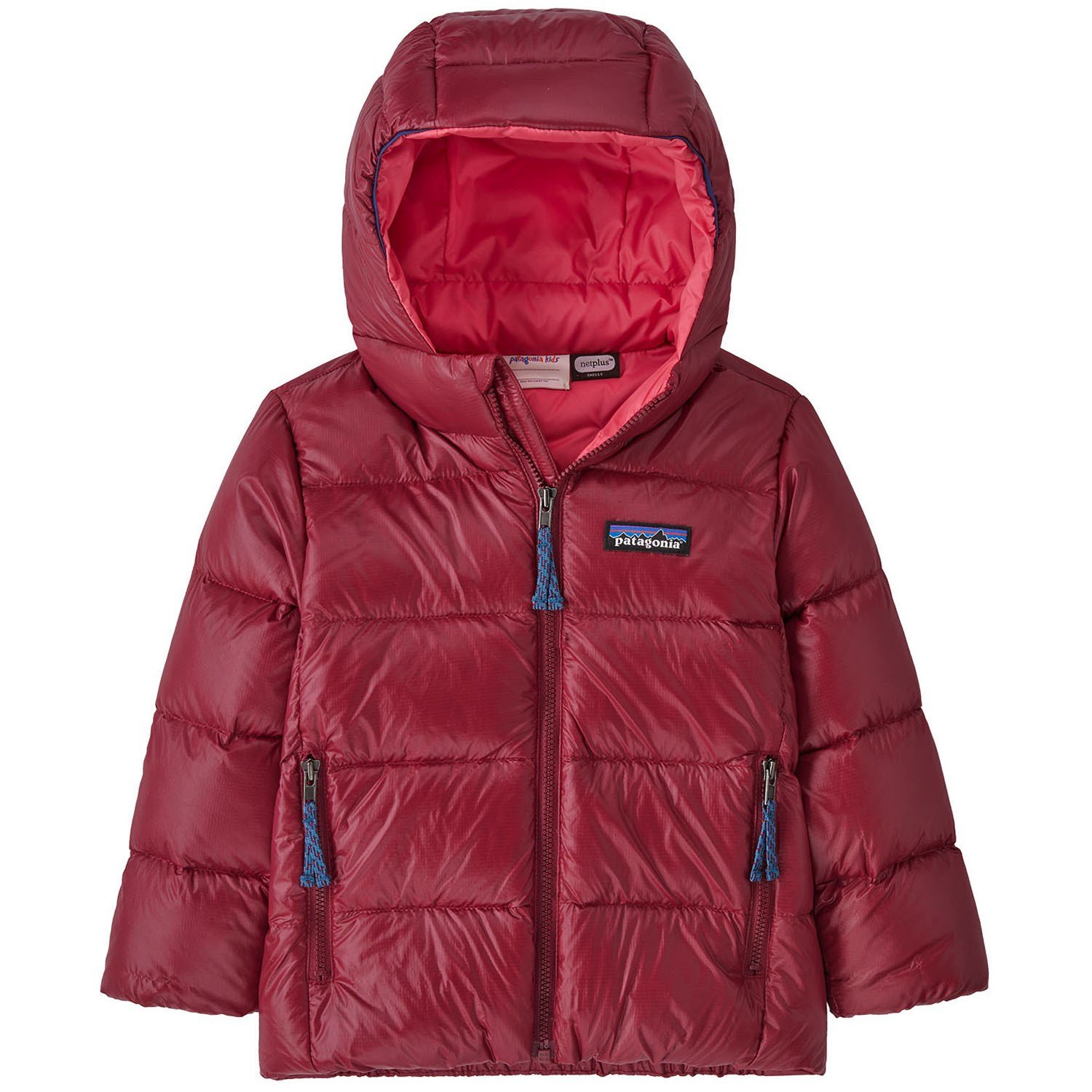 Толстовка Patagonia Hi-Loft Down Sweater Hoodie - для малышей, красный