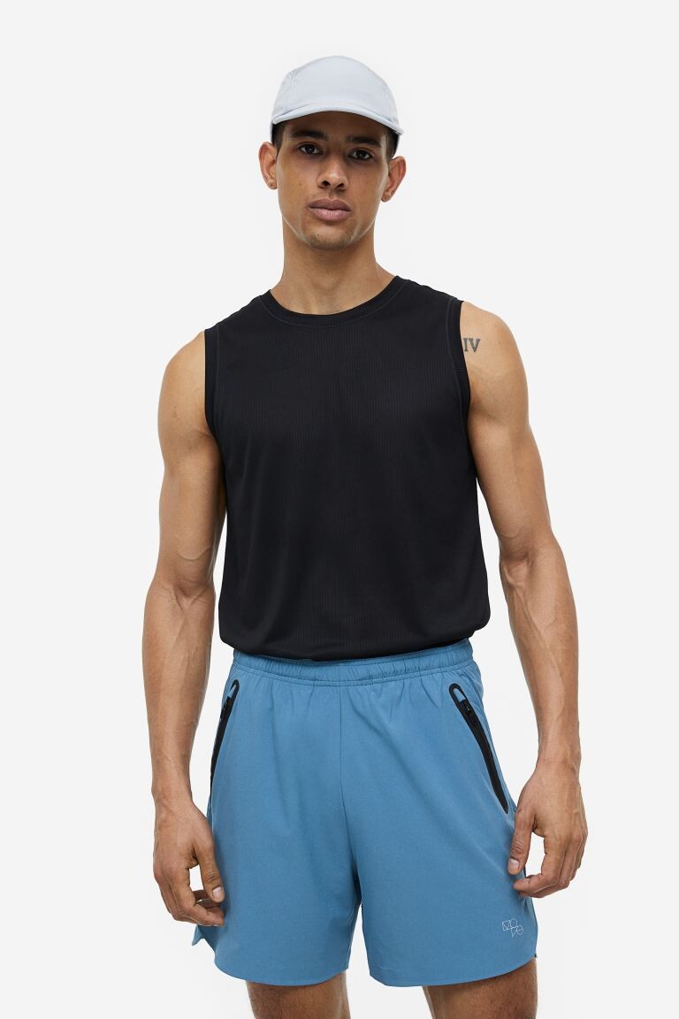 

Майка для бега DryMove H&M, черный