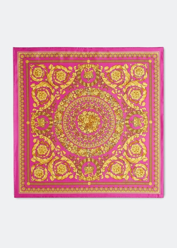

Шарф VERSACE Barocco scarf, розовый