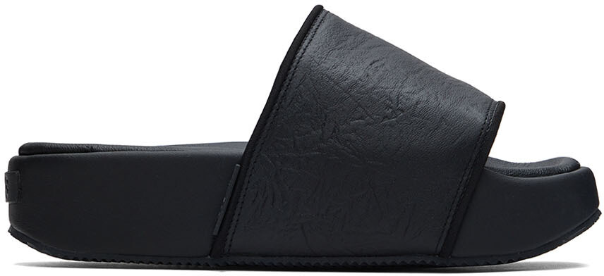 

Черные кожаные шлепанцы Y-3
