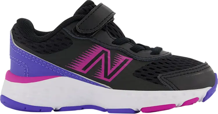 

Кроссовки New Balance 680v6 Bungee Toddler Wide 'Black Magenta Pop', черный