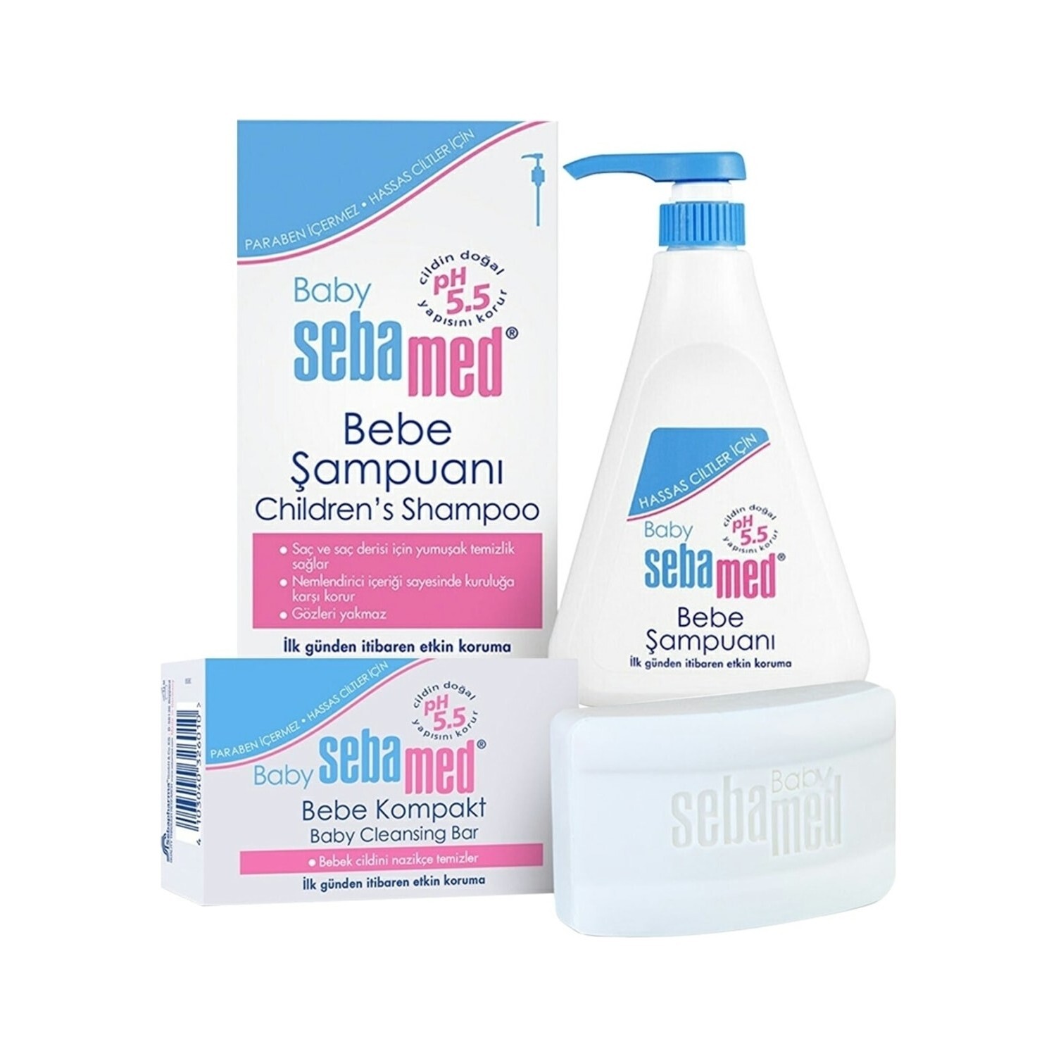 

Sebamed Baby Shampoo 500 мл + Детское мыло 100 гр