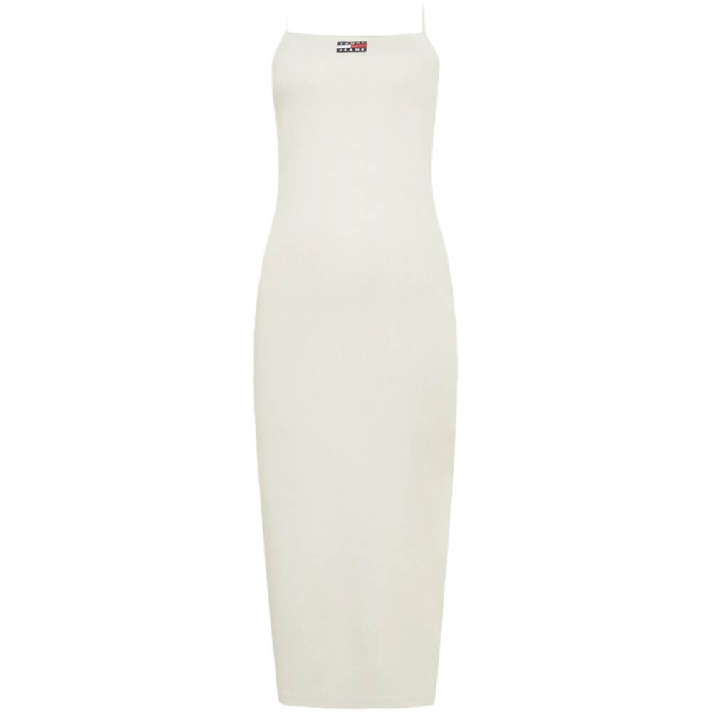 

Платье Tommy Jeans Strappy Badge Midi, светло-бежевый