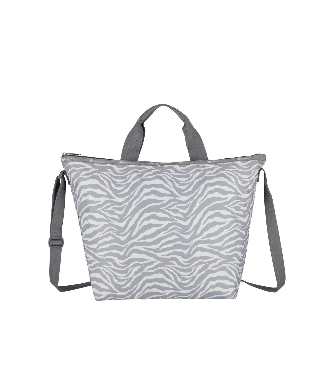 

Роскошная сумка-тоут Easy Carry LeSportsac, цвет Alloy Zebra Print