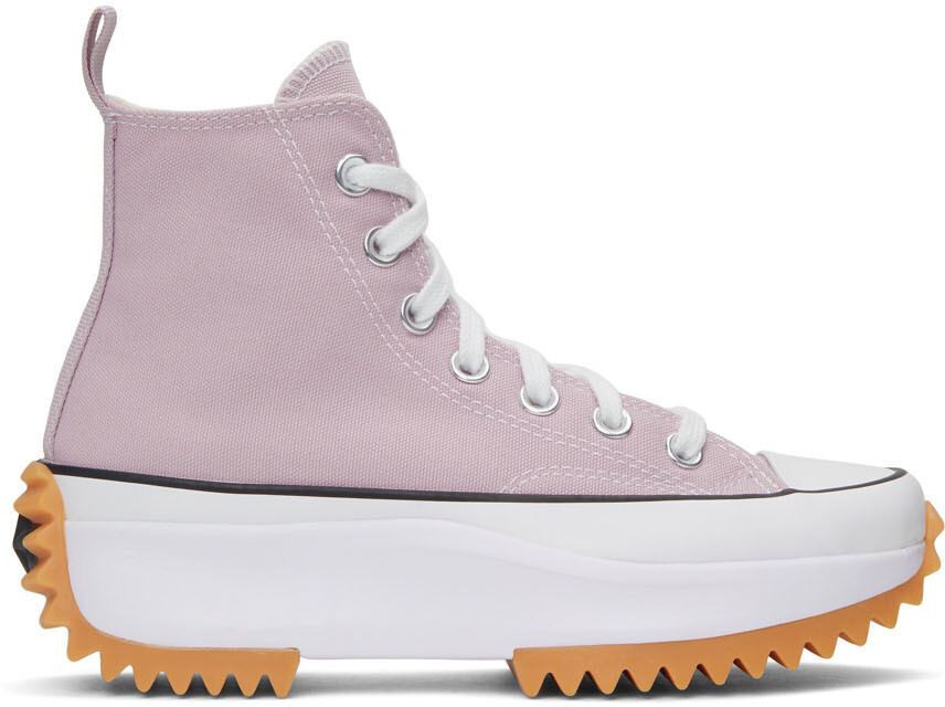 

Розовые высокие кроссовки Run Star Hike Converse