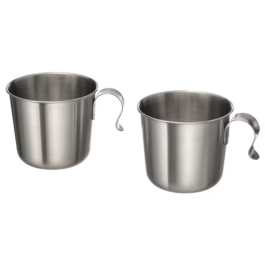 

Кружка Ikea Grill Tider Stainless Steel, 2 шт