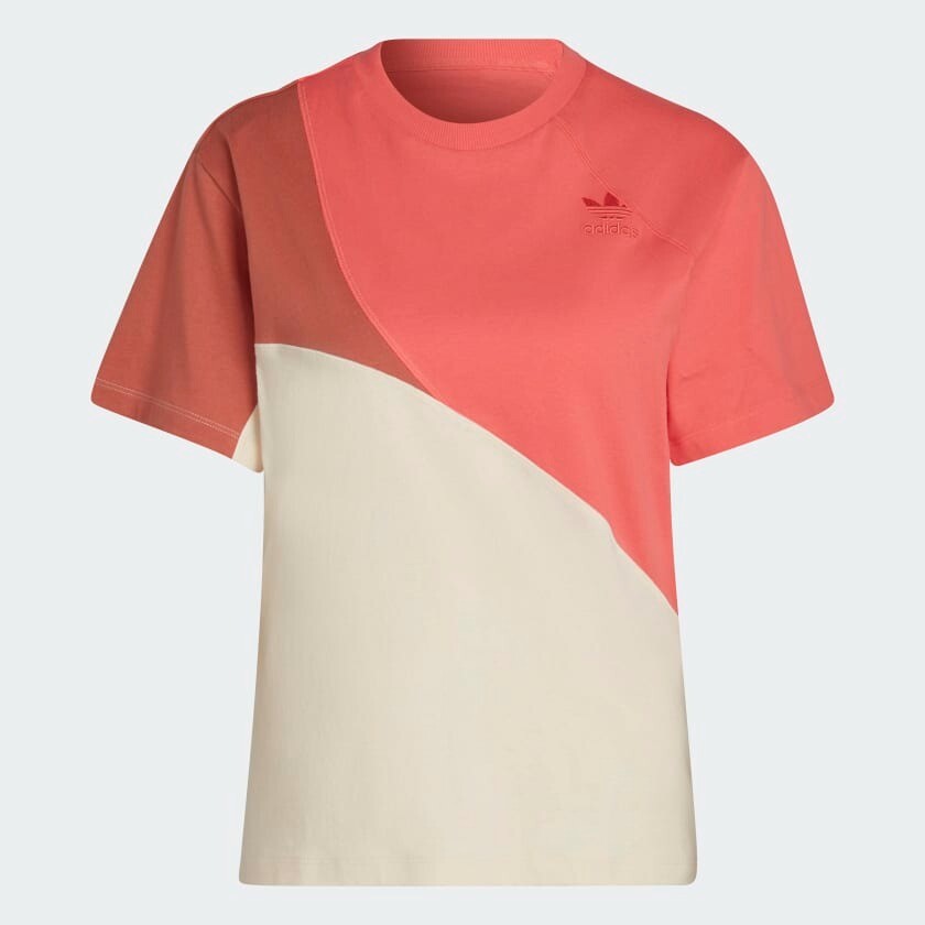 

Футболка Adidas Originals Adicolor Colorblock, белый/мультиколор