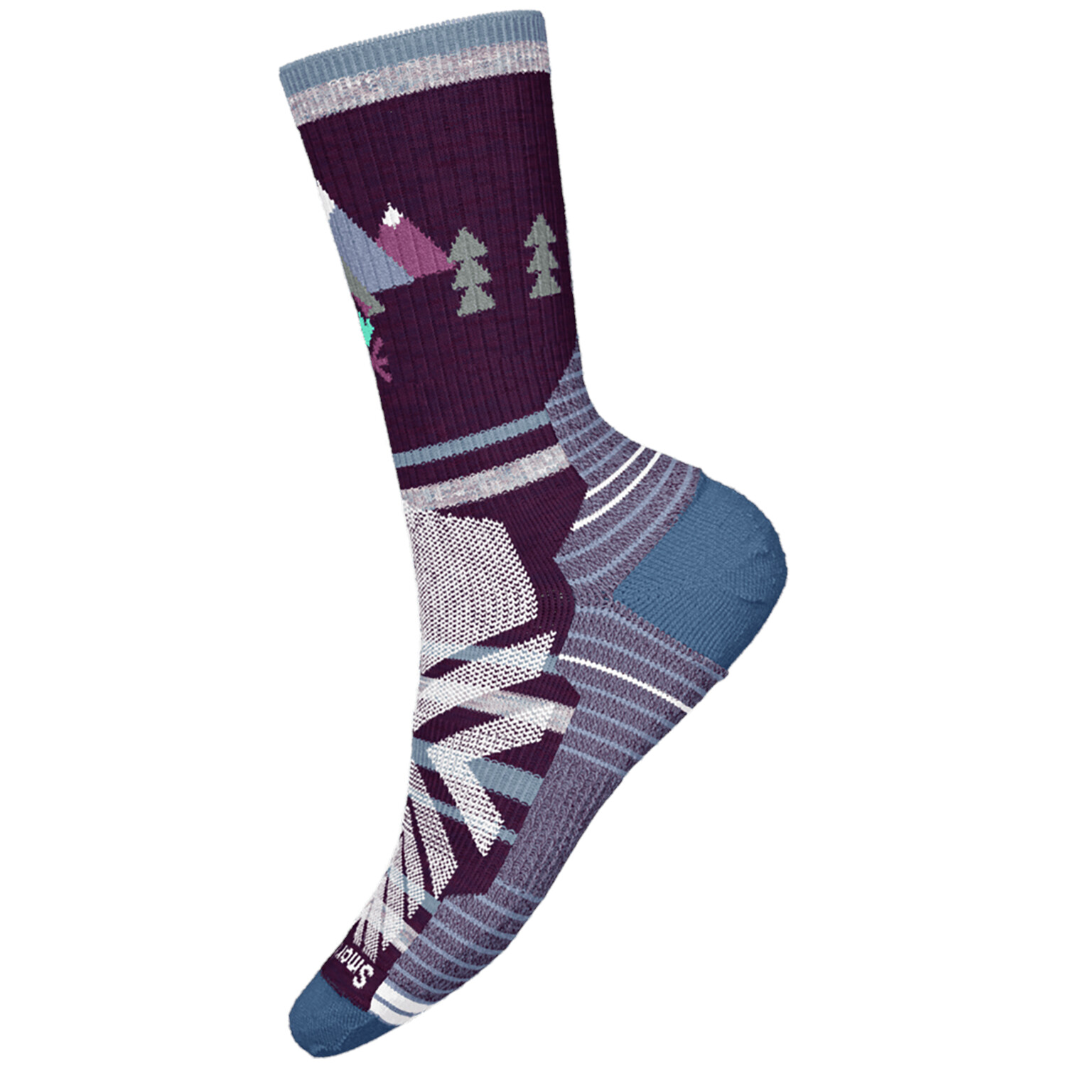 

Носки Smartwool Performance Hike Light Cushion Under The Stars Crew, бордовый