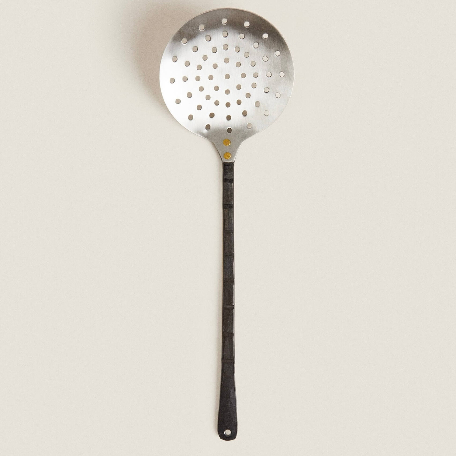 

Половник с дырками Zara Home Steel With Antique Effect, стальной/черный