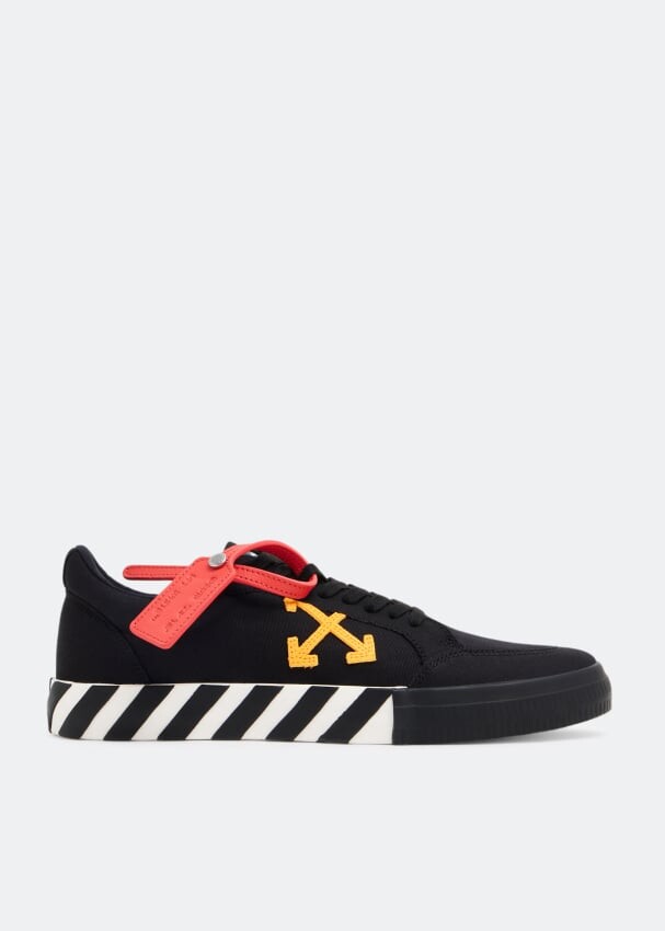 

Кроссовки OFF-WHITE Low Vulcanised sneakers, черный