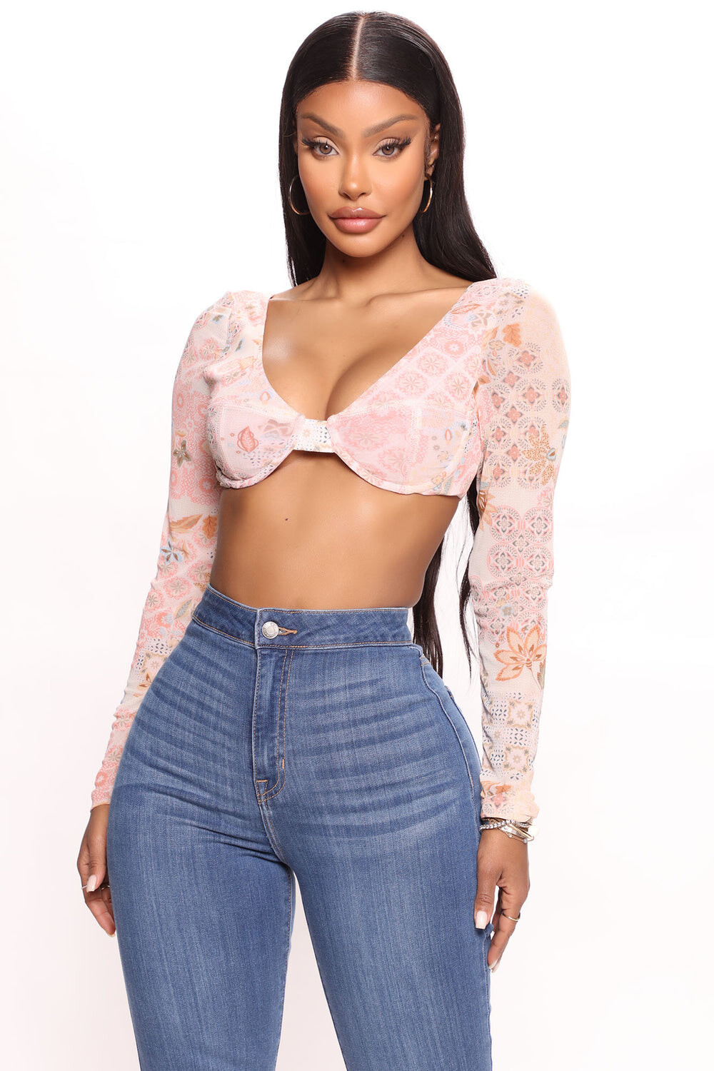 

Топ Fashion Nova SMT10144C, розовый