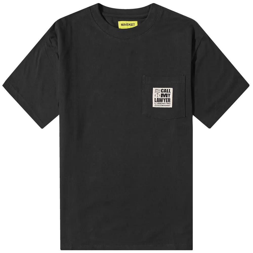 

Футболка Market 24Hr Lawyer Service Pocket Tee, Черный