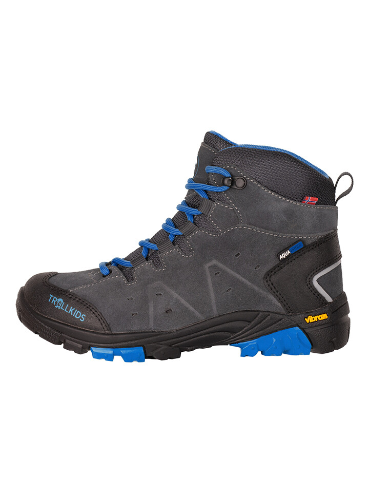 

Кроссовки Trollkids Leder- Trollsteinen Hiker Mid, антрацит