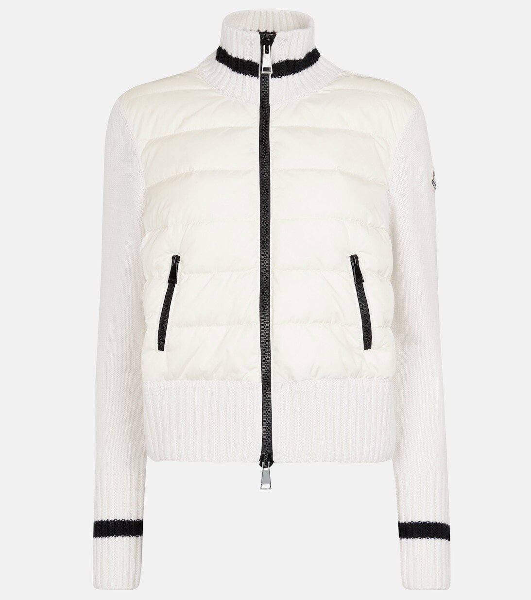 

Кардиган из пуха и шерсти MONCLER, белый