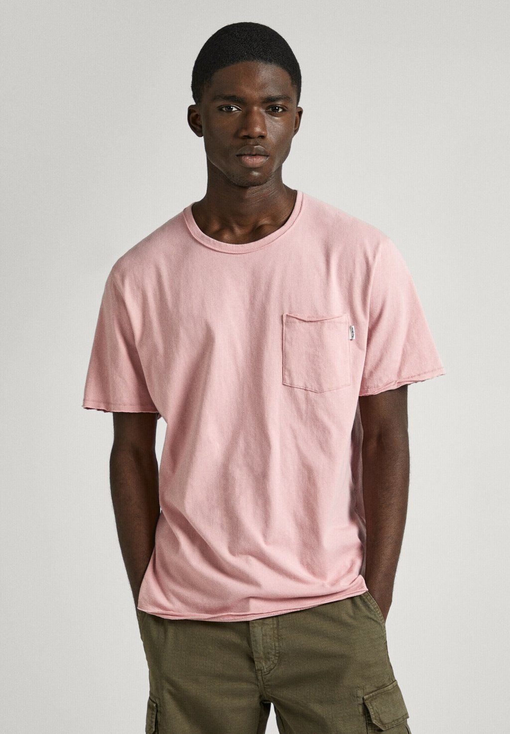 Футболка базовая SINGLE CARRINSON Pepe Jeans, цвет ash rose pink футболка базовая single carrinson pepe jeans цвет off white