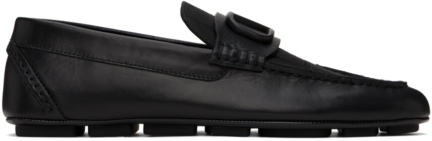 

Черные мокасины для вождения VLogo Signature Valentino Garavani