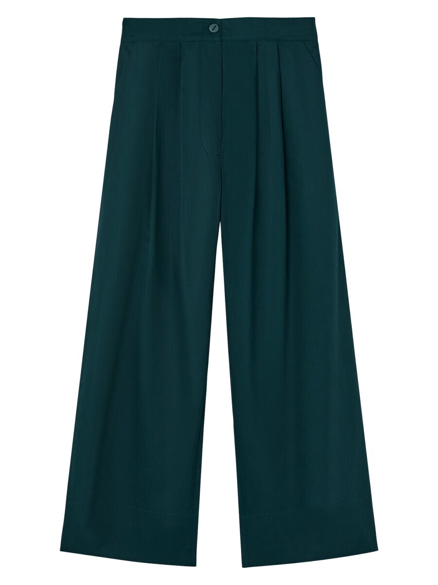 

Брюки Adolfo Dominguez Wide leg Pleated Pants, темно-синий