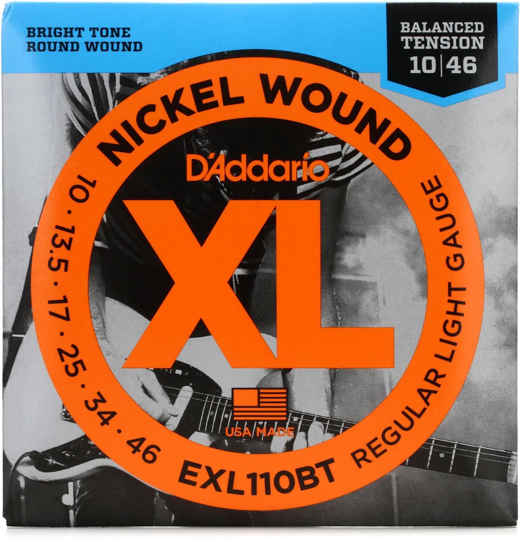 

Струны для электрогитары D'Addario EXL110BT XL с никелевой обмоткой - .010-.046, сбалансированное натяжение, обычные легкие