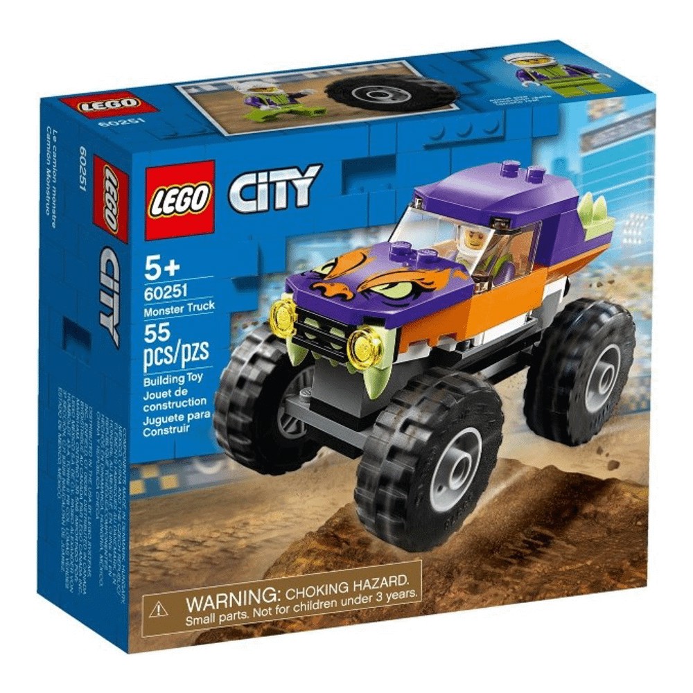 Конструктор LEGO City Great Vehicles 60251 Монстр-трак конструктор lego city great vehicles ice cream truck пластик 60253