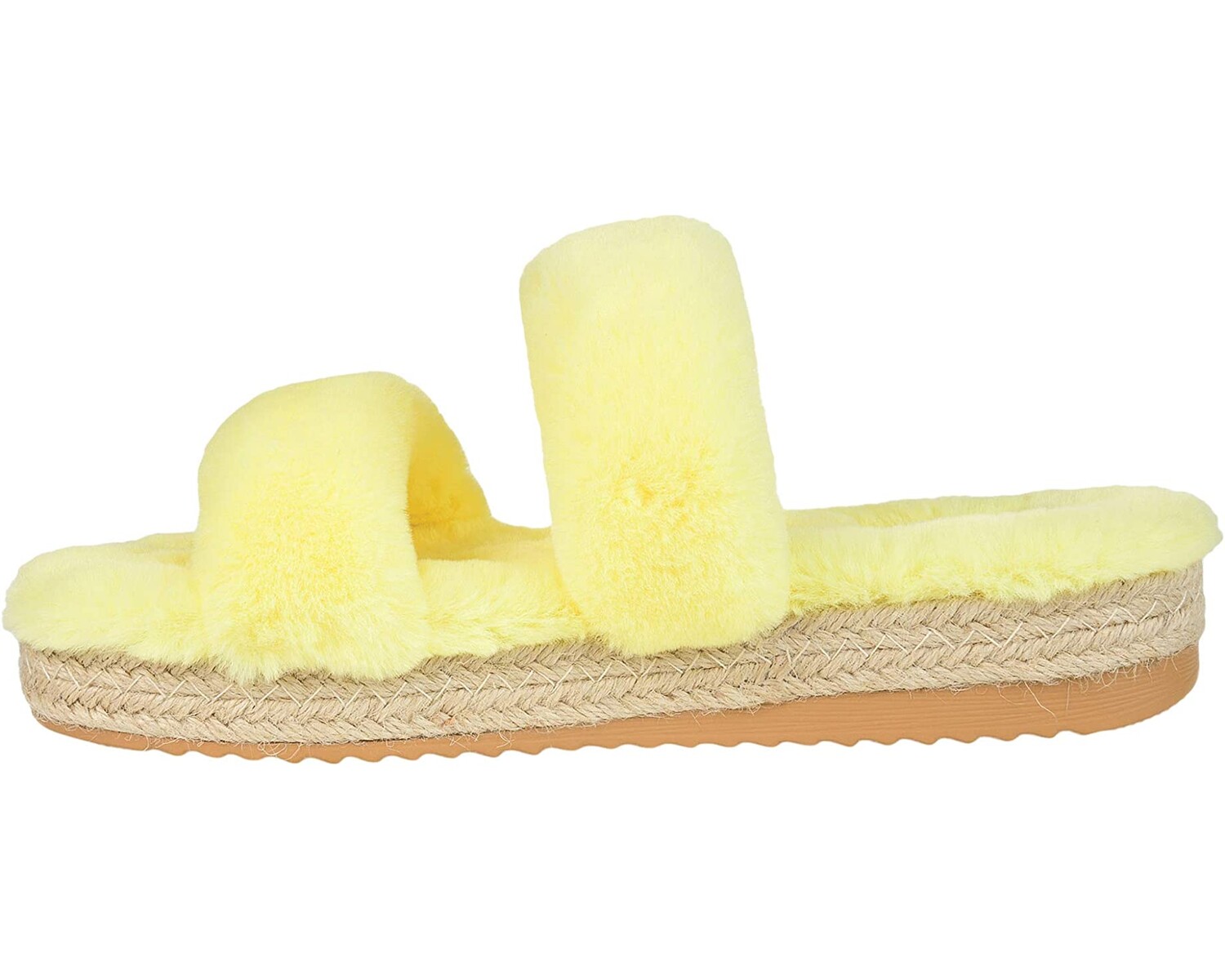 

Слипперы Faux Fur Relaxx Slipper Journee Collection, желтый