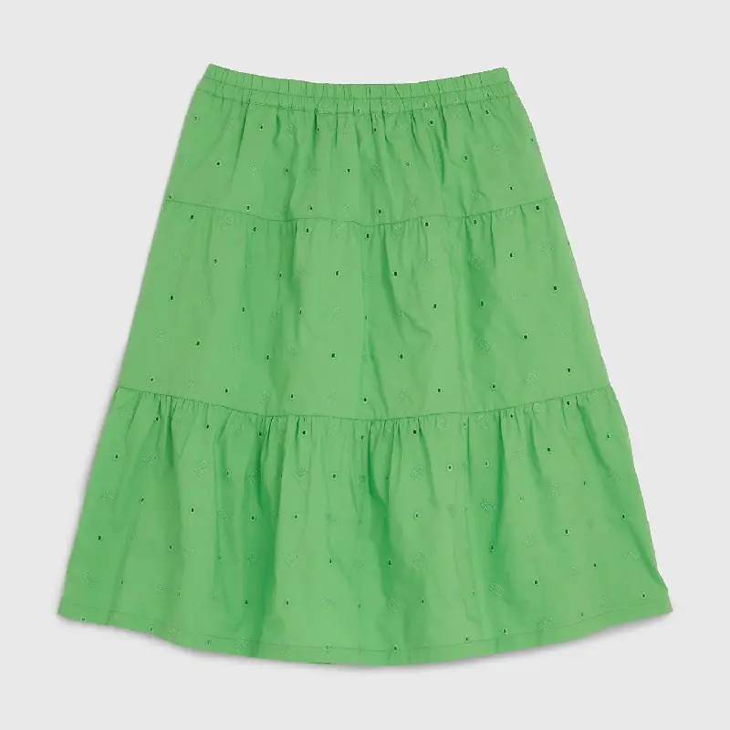 

Юбка Tommy Hilfiger Kids' Th Monogram Broderie Anglaise, зеленый