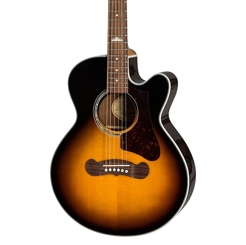 цена Акустическая гитара Epiphone J-200 EC Studio Parlor - Vintage Sunburst EEJPVSGH3