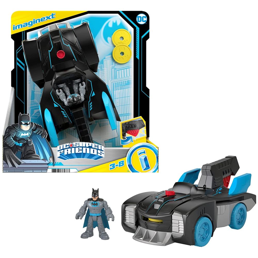 Игровой набор Fisher Price Imaginext DC Super Friends Bat-Tech Batmobile наклейка патч для одежды dc super friends бэтмен 1