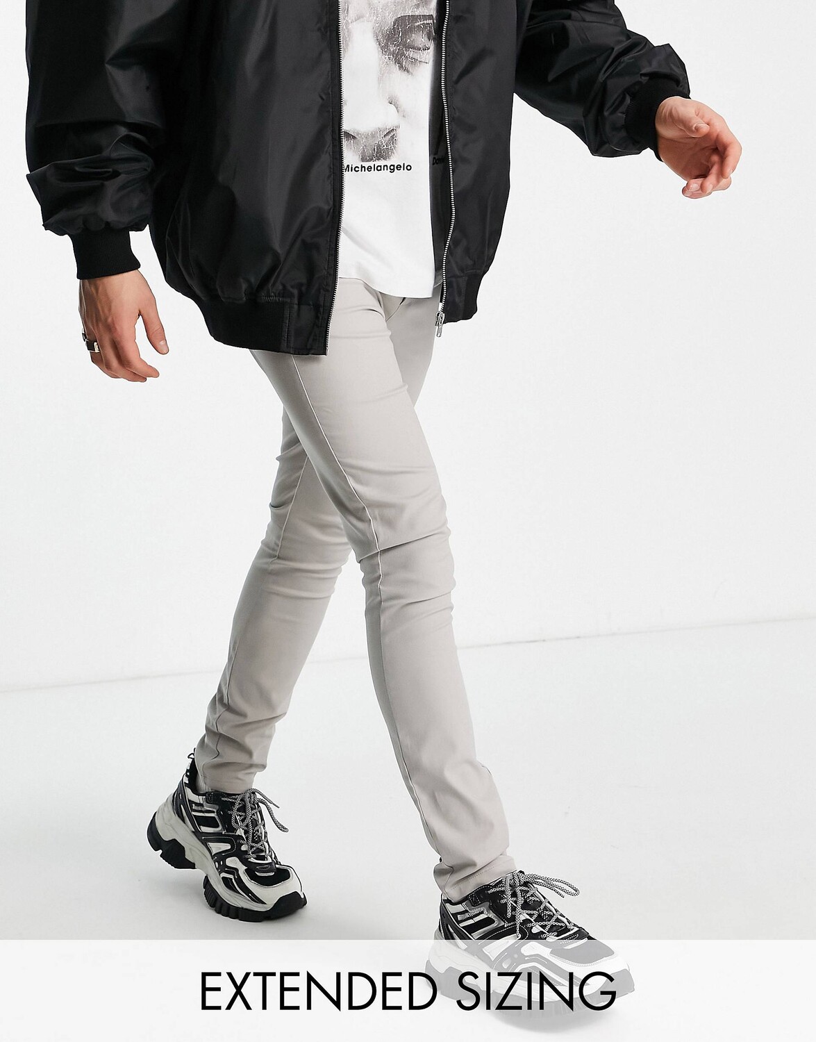 

Черные брюки чинос скинни ASOS DESIGN