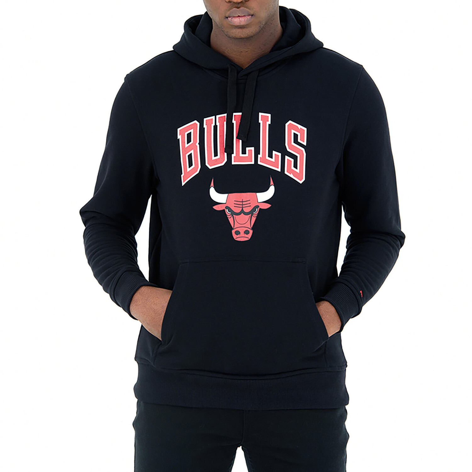 

Толстовка NBA Chicago Bulls с капюшоном женская/мужская черная NEW ERA