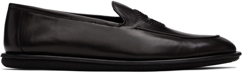 

Черные кожаные лоферы Giorgio Armani