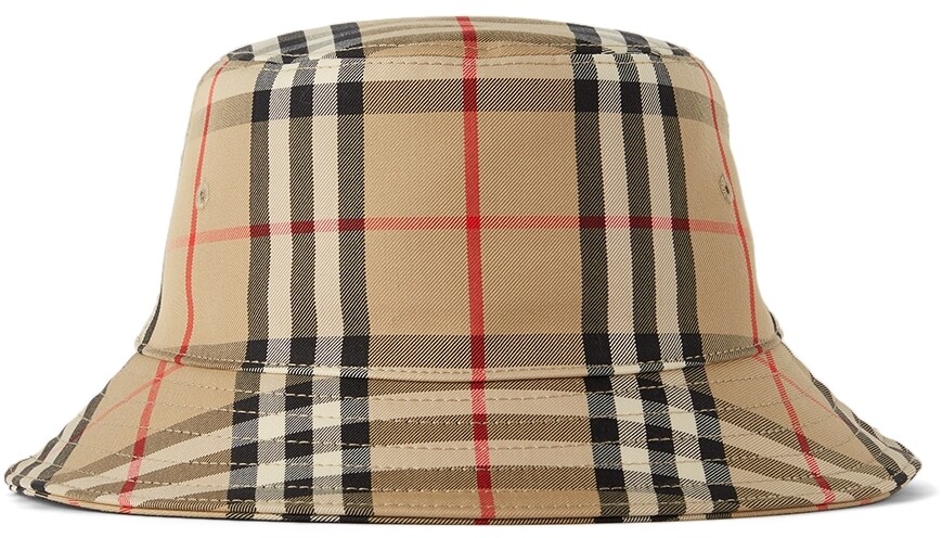 

Бежевая панама в винтажную клетку Baby Baby Burberry