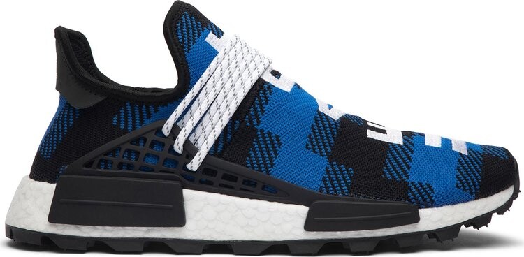 

Кроссовки Adidas Pharrell x Billionaire Boys Club x NMD Human Race Trail 'Blue Plaid', синий