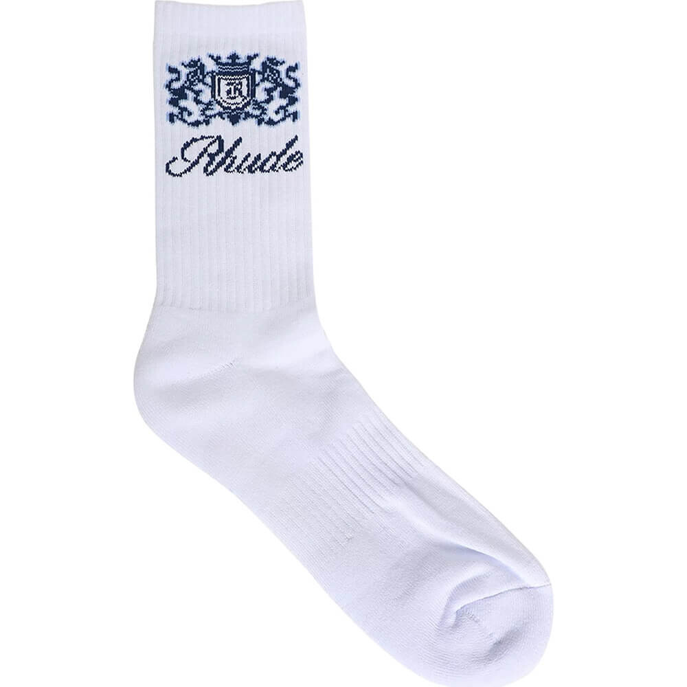 

Носки Rhude Crest, белый/синий