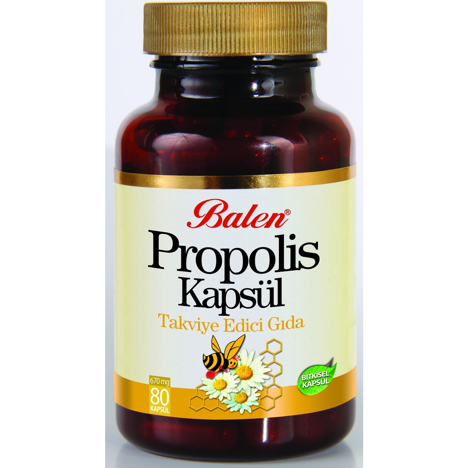 Пищевая добавка Balen Propolis 670 мг, 80 капсул