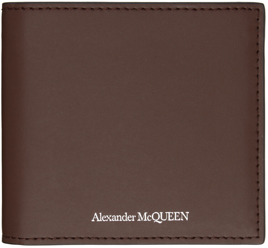 

Бордовый кошелек Bifold Alexander McQueen