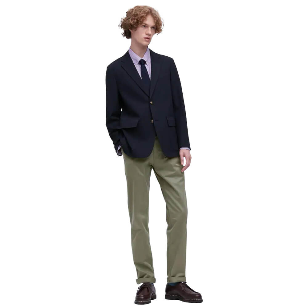 

Брюки Uniqlo Regular Fit Chino, зеленый